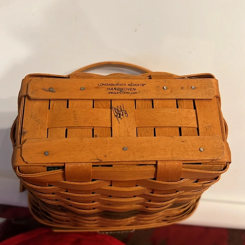 Longaberger Christmas 1998 Glad tidings basket EUC